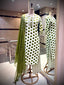 Olive Polka & Stripes Fusion Suit Set