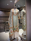 Sage & Coral Floral-Mughal Kurta Set