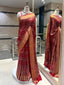 Ajrakh Saree with Zari Border