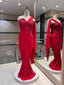 Crimson Elegance: Sculpted Gown Saree
