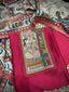 Madhubani Printed Maheshwari Silk Unstitched Suit