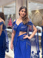 Royal Blue Pre-Draped Saree