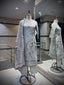 Muted Grey & Ochre Lotus Kurta Set