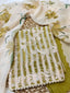 Flamingo Olive Unstitched Suit Set