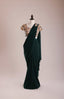 Emerald Sculpted Pre-Draped Saree Set
