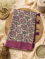 Regal Paisley Kalamkari Tussar Silk Saree