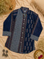 Indigo Ajrakh Multi-Print Muslin Tunic