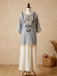 Relaxed short kurta and palazzo set
