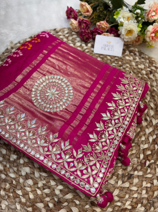 Bandhej Karwa special Saree Main Image