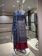 Ajrakh-Inspired Printed Plazo Set
