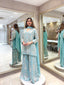 Powder Blue Sharara Set