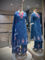Indigo Ikat-Print Kurta Set