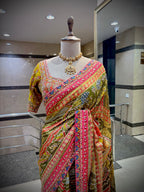 Multi Hued Embellished Saree