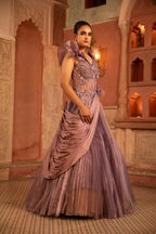Midnight lavender Celestial gown