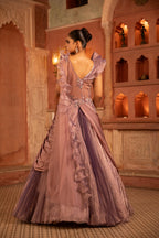 Midnight lavender Celestial gown