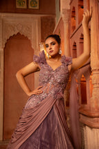 Midnight lavender Celestial gown