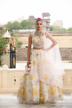 Ivory Meadow Sequin Lehenga Set