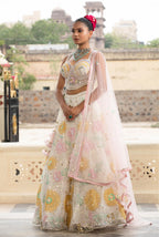 Ivory Meadow Sequin Lehenga Set