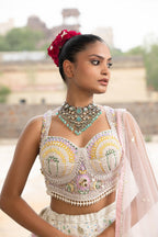 Ivory Meadow Sequin Lehenga Set