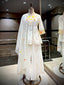 Elegant Ivory Floral Sharara Set