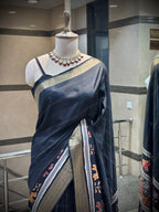 Heritage Elegance: Black Patola Saree