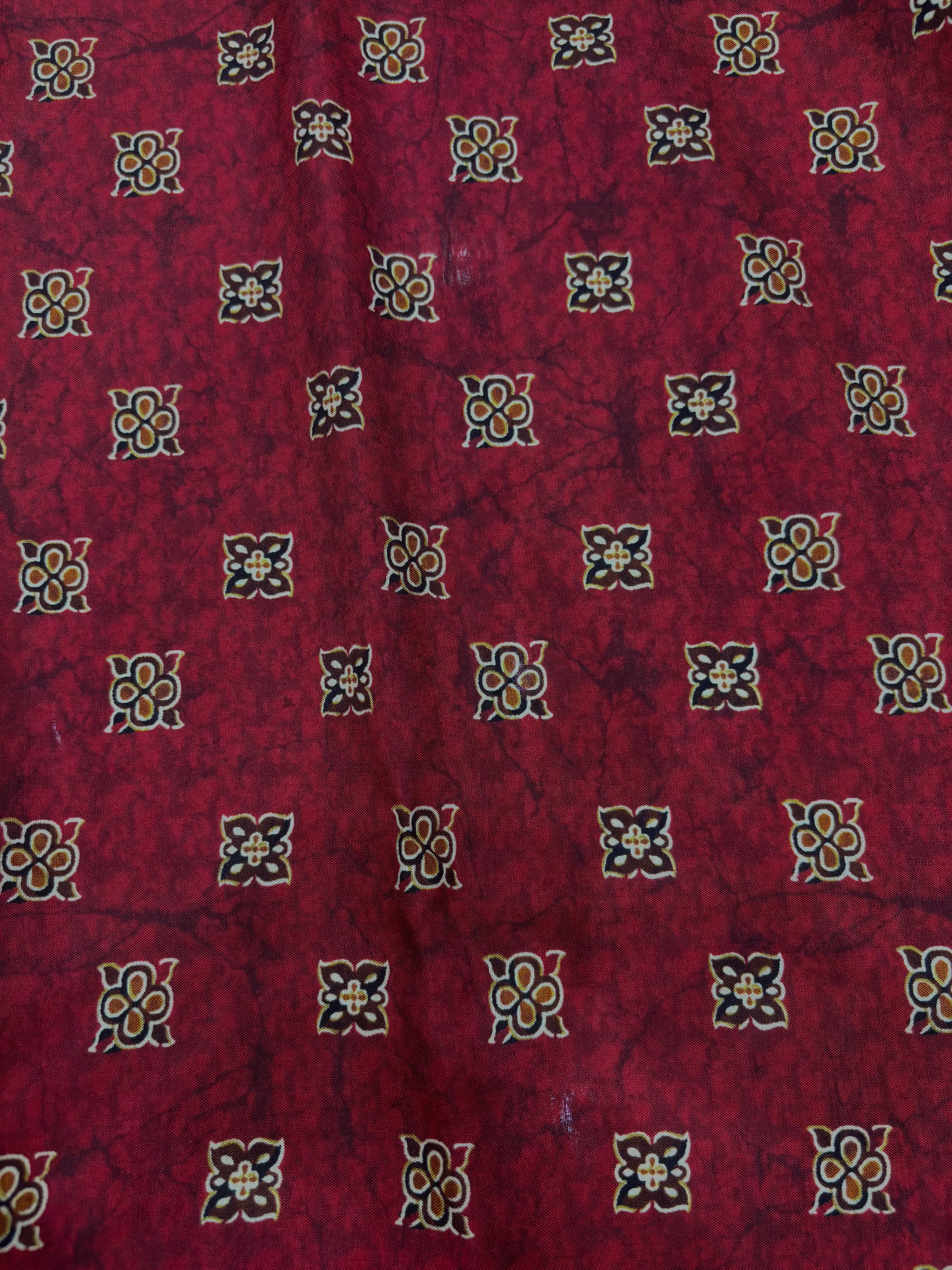 Chevron Print Saree with Zari Borders