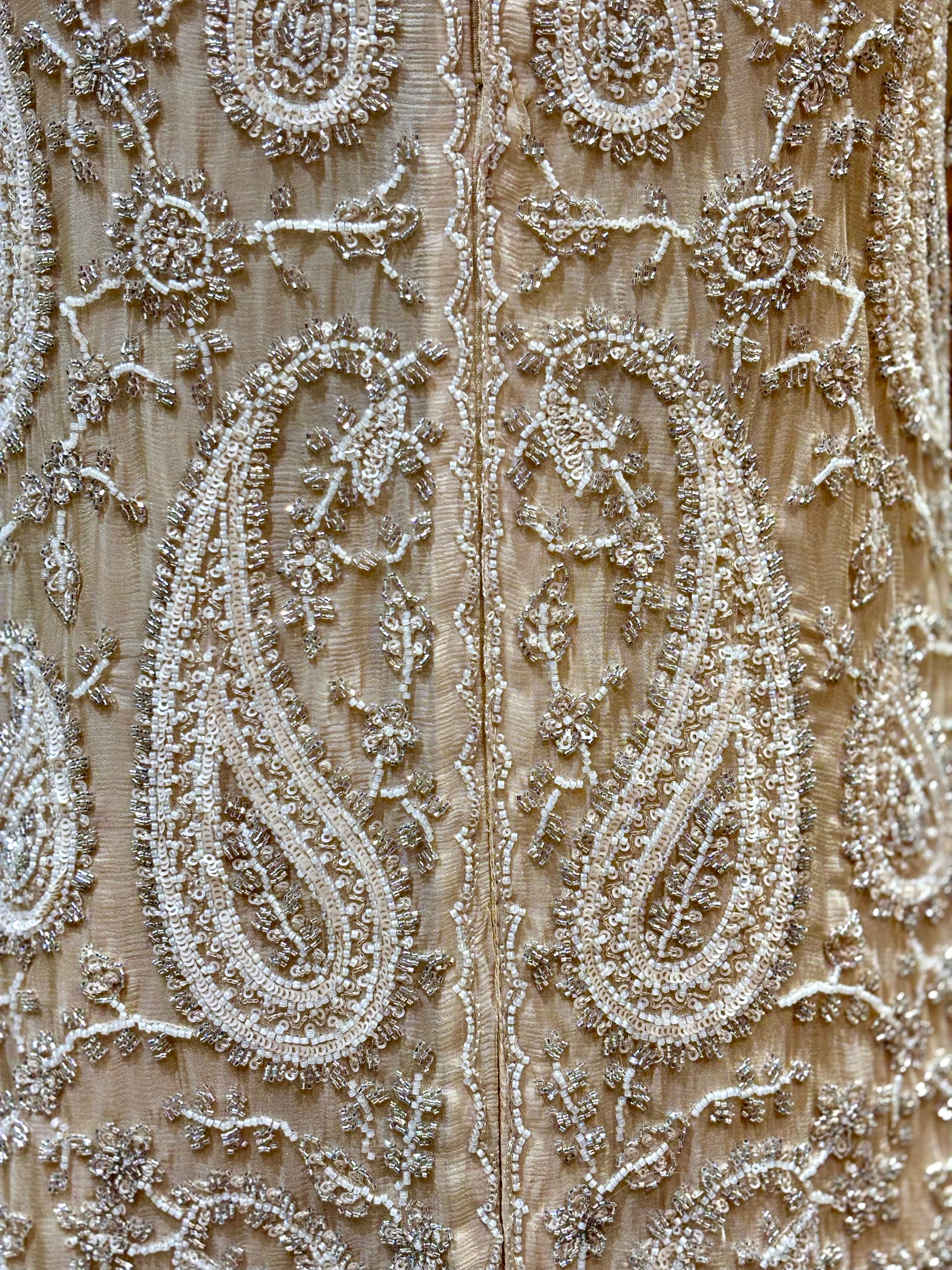 Ivory Embellished Sharara Set