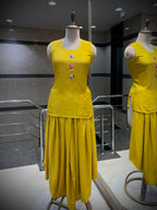 Boho-Chic Dhoti & Shrug Set