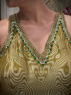 Olive Gold Sharara Set