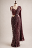 Burgundy Saree Set