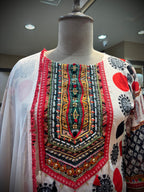Geometric & Medallion Print Kurta Set