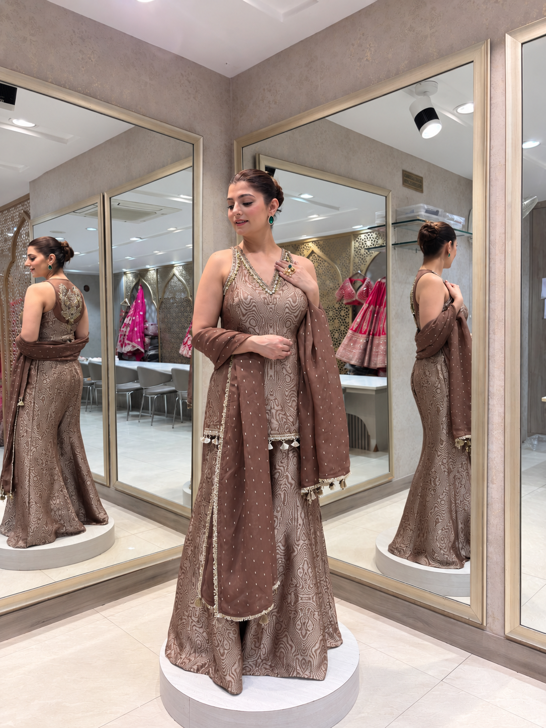 Muave Sharara Set
