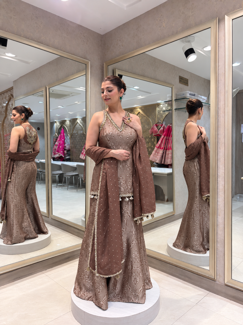 Muave Sharara Set