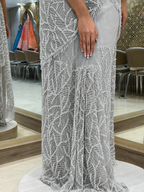 The Grey Pearl Saree