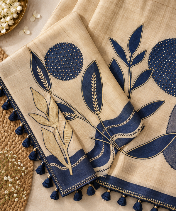 Nilaya Pure Tussar Silk Saree
