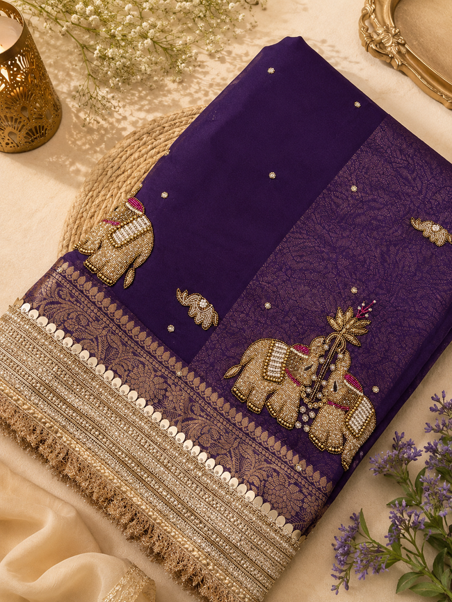 Imperial Gajraj Saree Hover Image