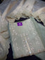 Sage Green Crushed Organza Suit Set