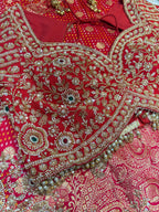 Regal Crimson Saree