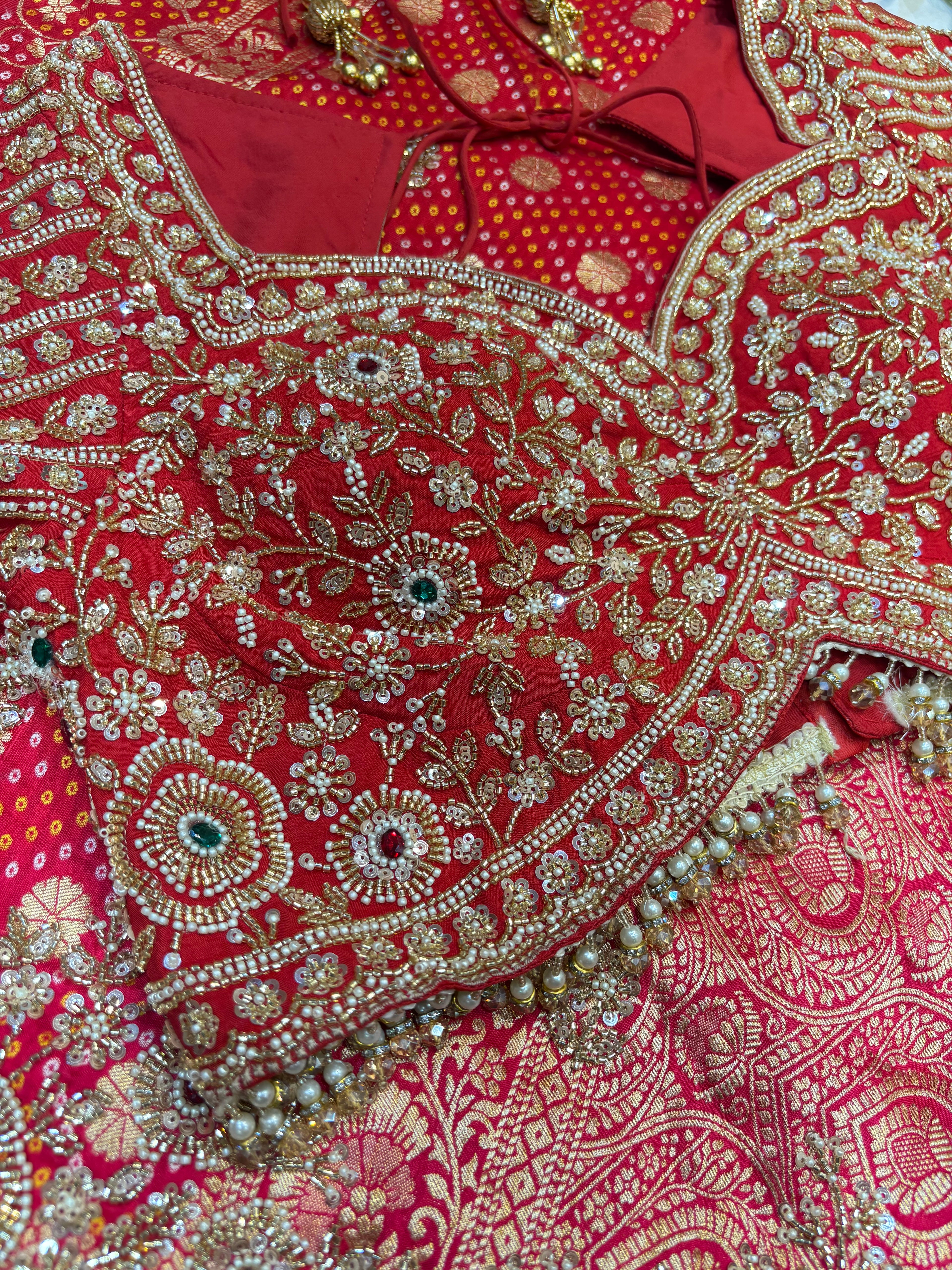 Regal Crimson Saree