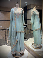 Mint Green Sharara Set