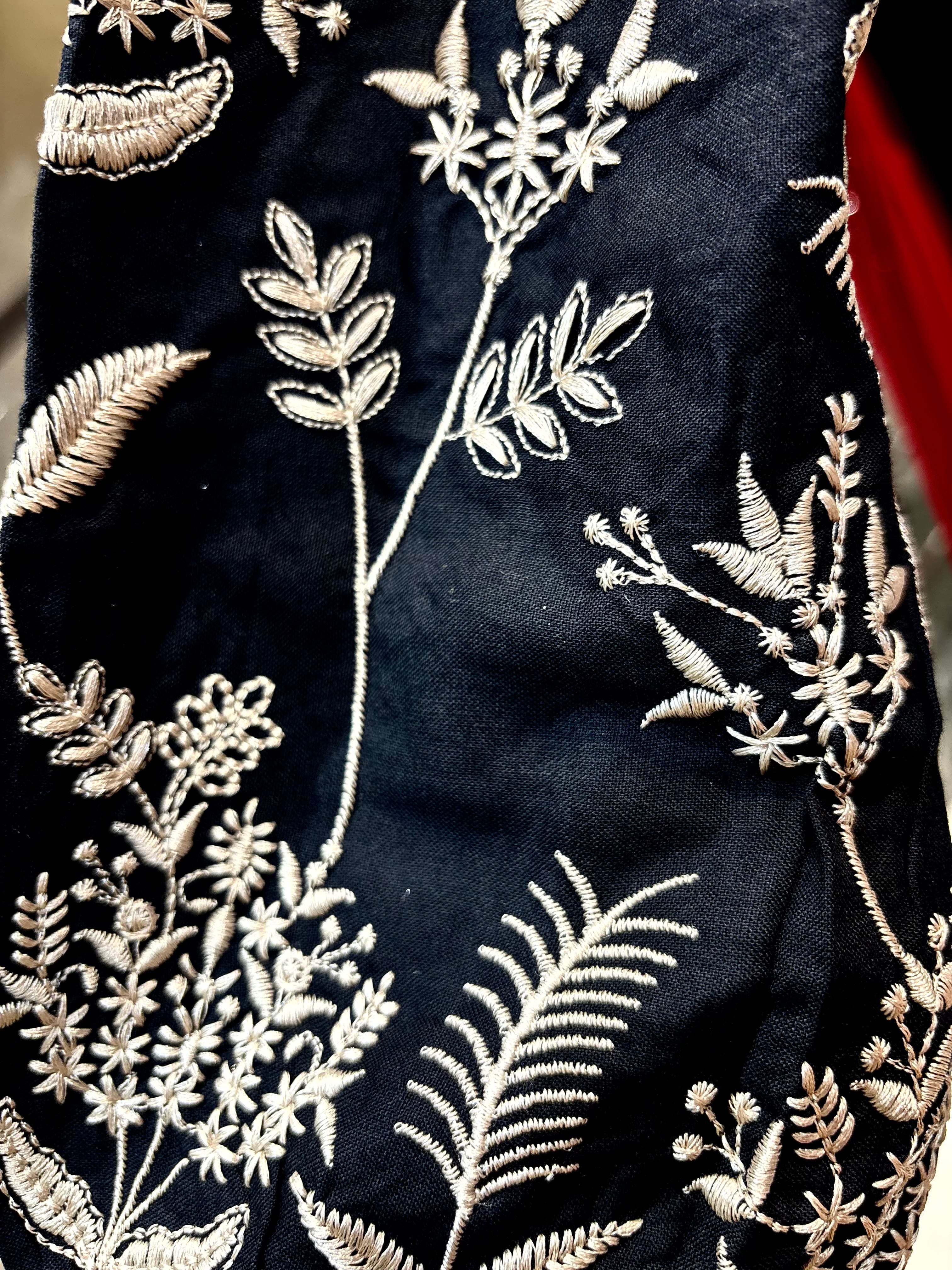 Midnight Noir Embroidered Co-ord Set