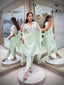 Mint Hand-Embellished Kaftan & Dhoti Set