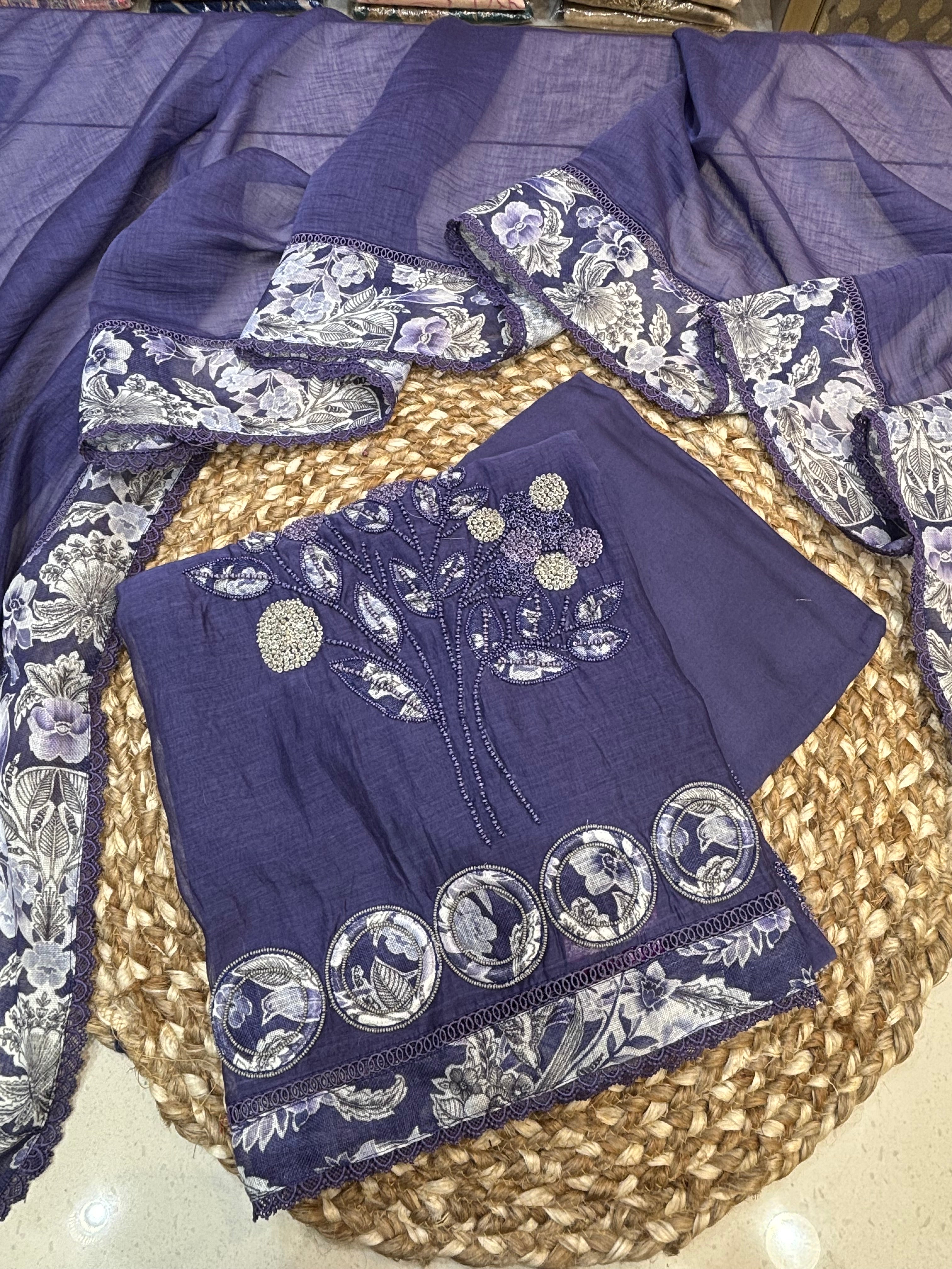 Enchanted Lavender-Violet:Handcrafted Suit