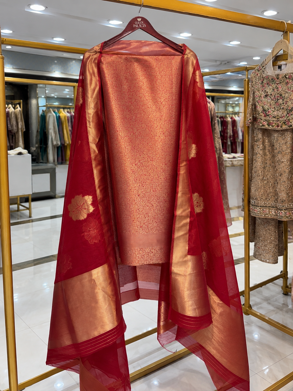 Gul-e-Ruby Zari Unstitched Suit