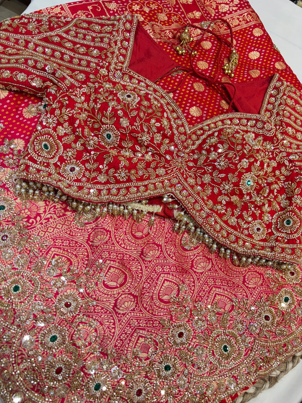 Regal Crimson Saree