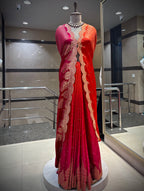 Ombré Saree Scalloped Zari Borders