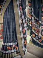 Heritage Elegance: Black Patola Saree