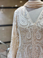 Ivory Embellished Sharara Set