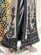 Black  Tissue Silk Pakistani Suit Set