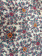 Magenta Bandhani Tussar Silk Saree with Kalamkari Border